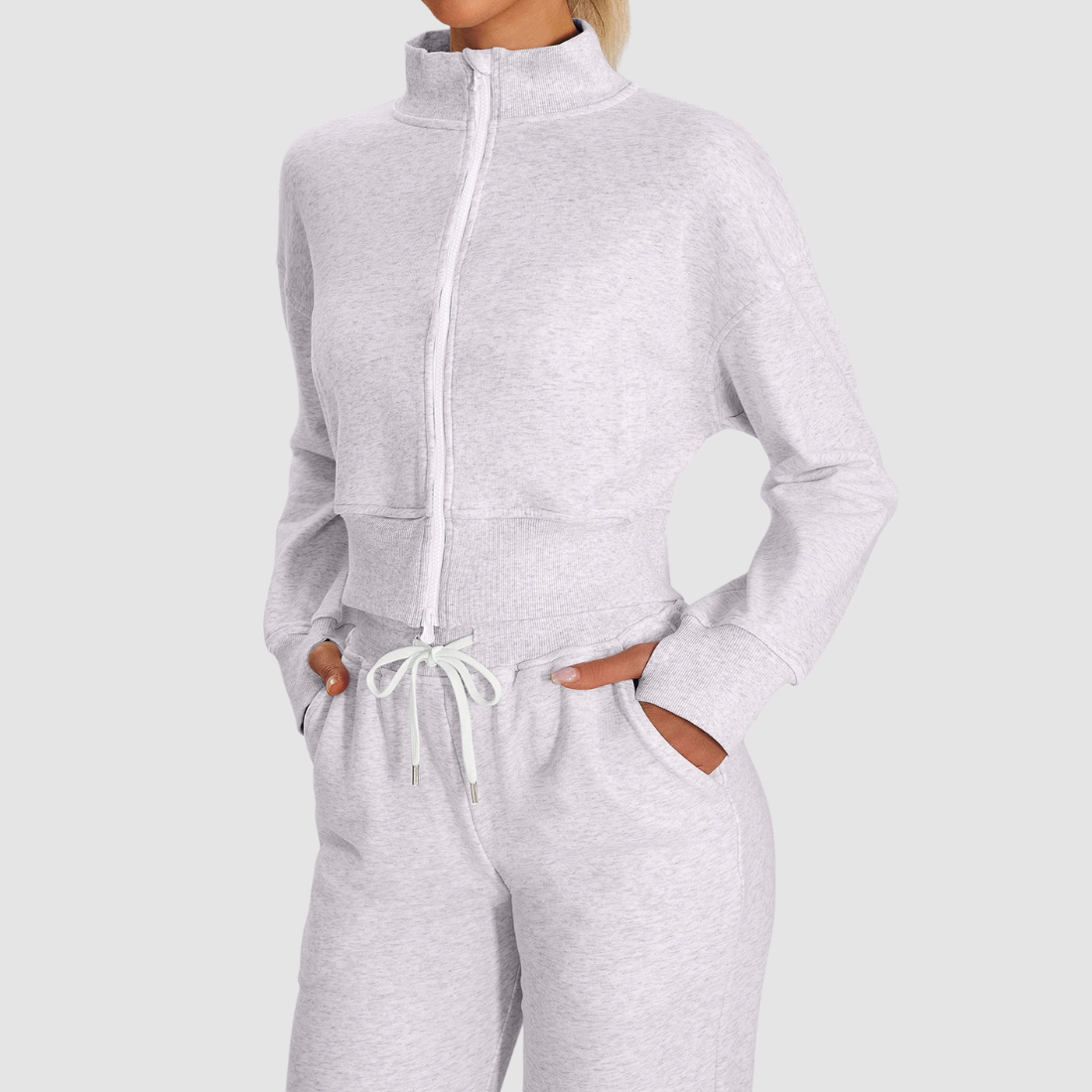 Wholesale Women's Short Zip Stand-Collar Sports Jacket