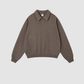 Wholesale Men’s Relaxed Half-Placket Polo Sweatshirt – Cotton Blend