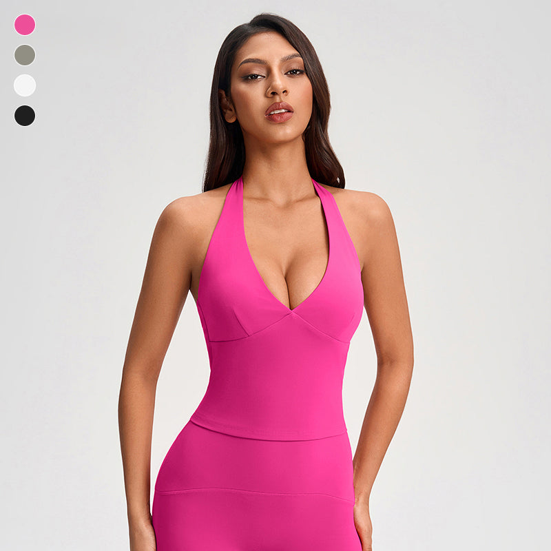 Wholesale V-neck Halter Neck Tank top
