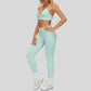 seamless Sports Bra + High-waisted leggings 2-Piece Set