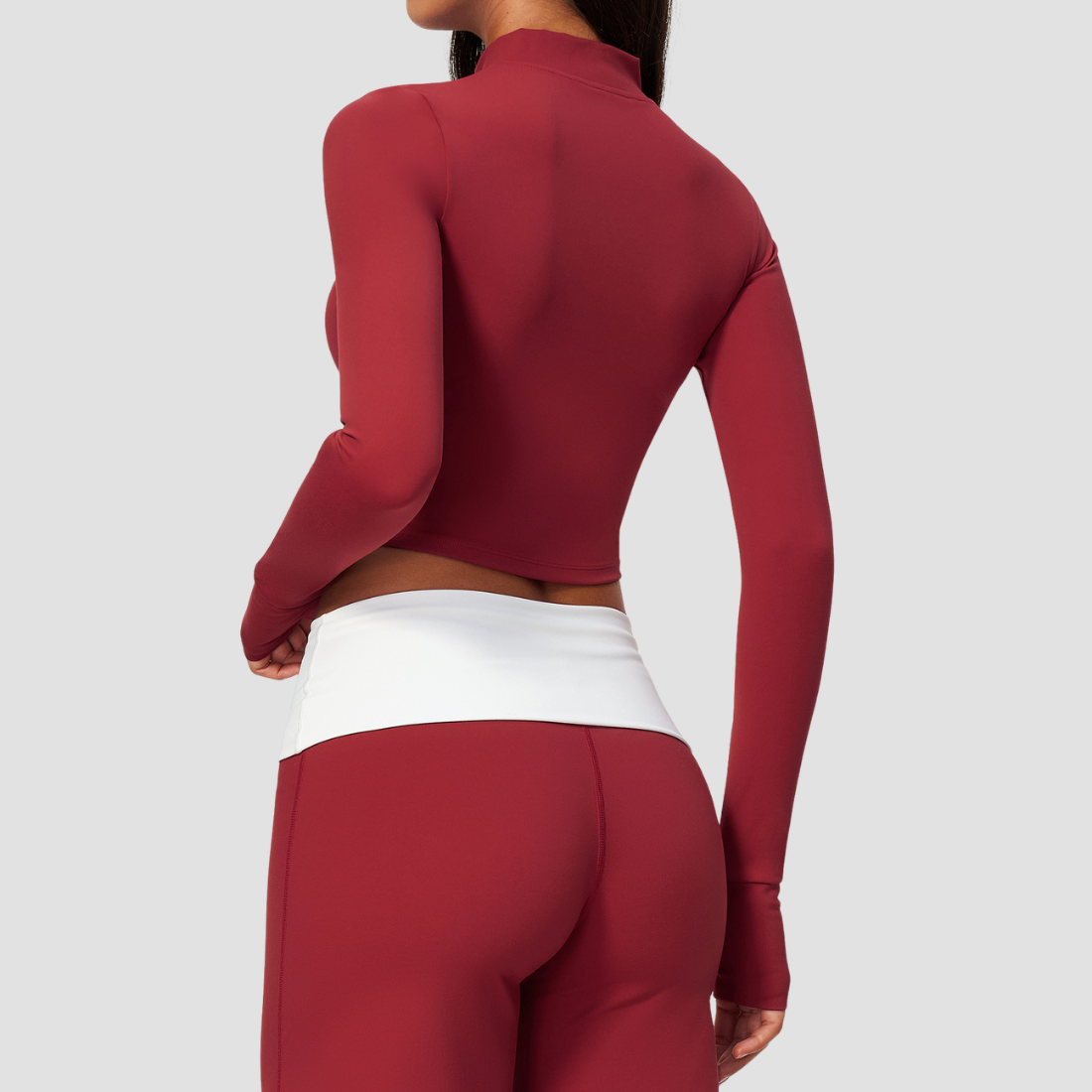 Wholesale Women’s Cropped Stand-Collar Pilates Jacket