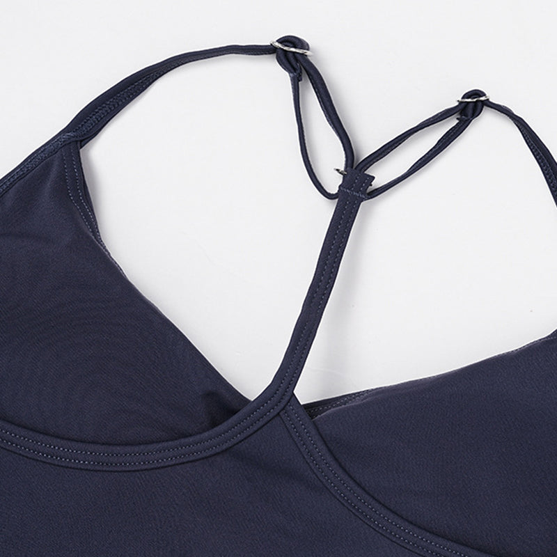 Thin Straps Bra + Flared Leg Pants 2-Piece Set