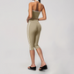 Wholesale Women's Cream-Feel Fleece Sleeveless Vest & High waisted cropped pants Set
