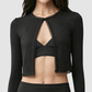 Wholesale Women's Lace Trim Bra & Mini Skirt & Cardigan 3-Piece Yoga Set
