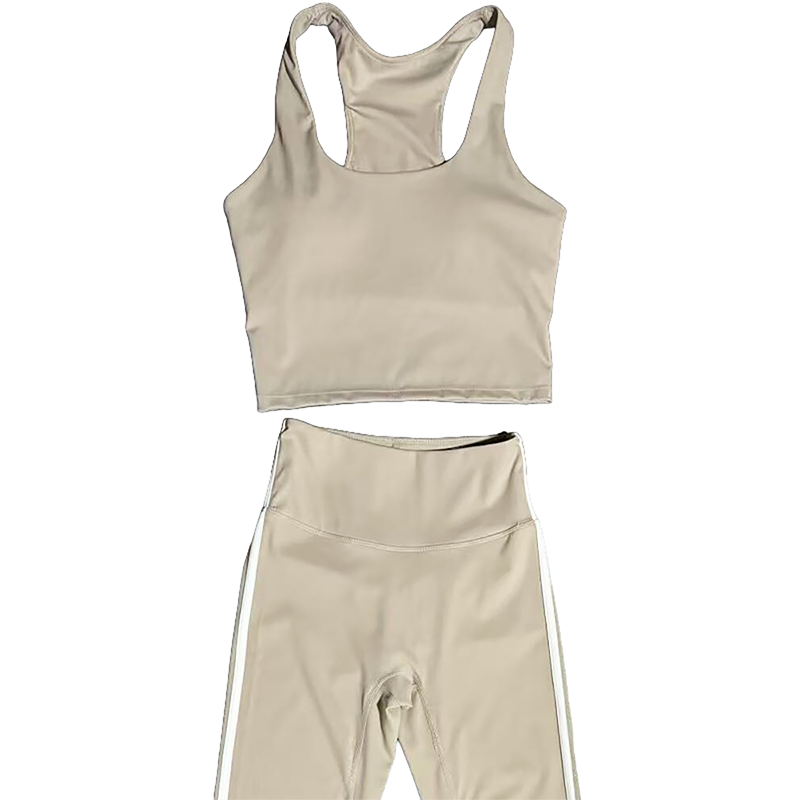 Wholesale Naked-Feel Racerback Tank & High-Waist Leggings Set – Sculpting Yoga 2-Piece