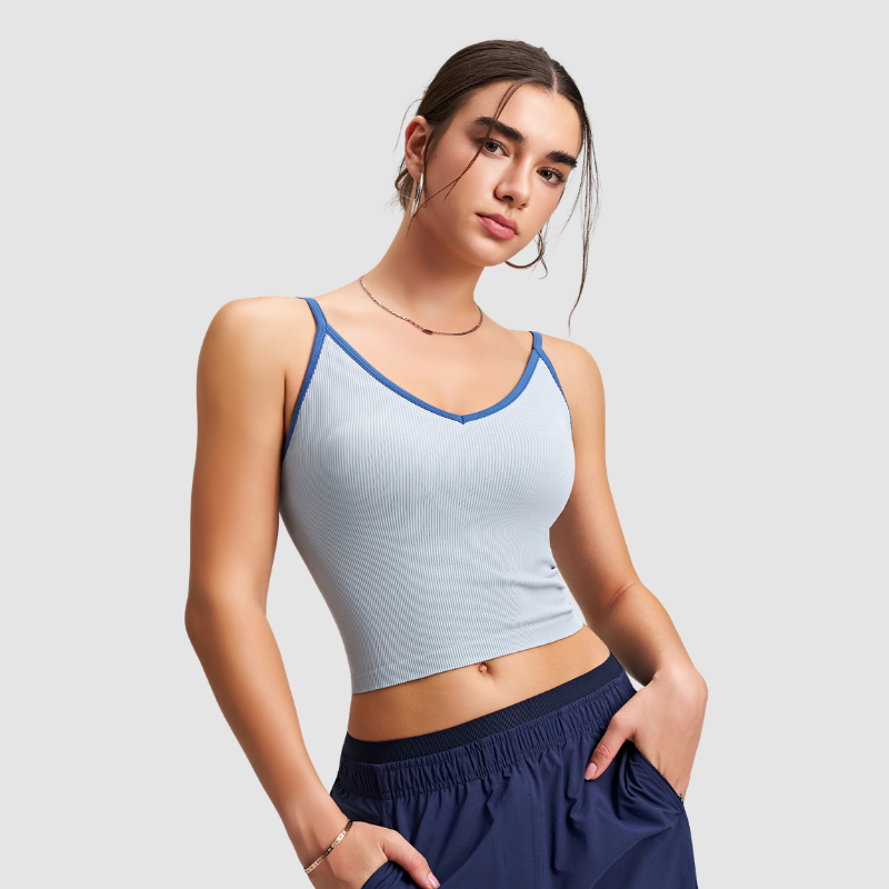 Wholesale Halter racerback yoga tank top | Wonderxfans bulk activewear