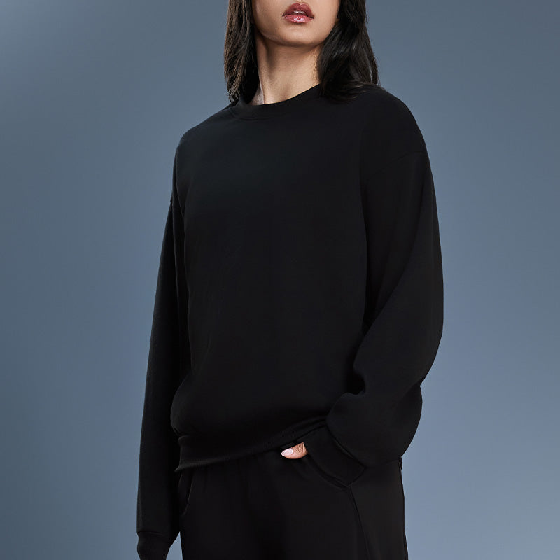 Roud neck fleece sweatshirts