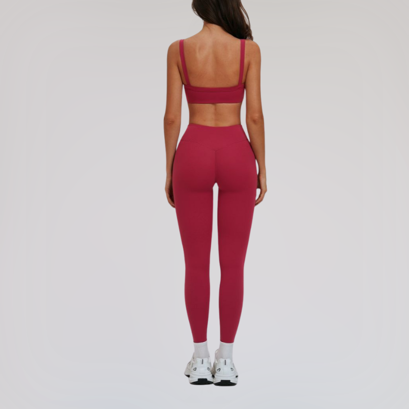 Wholesale spaghetti strap backless bra + leggings