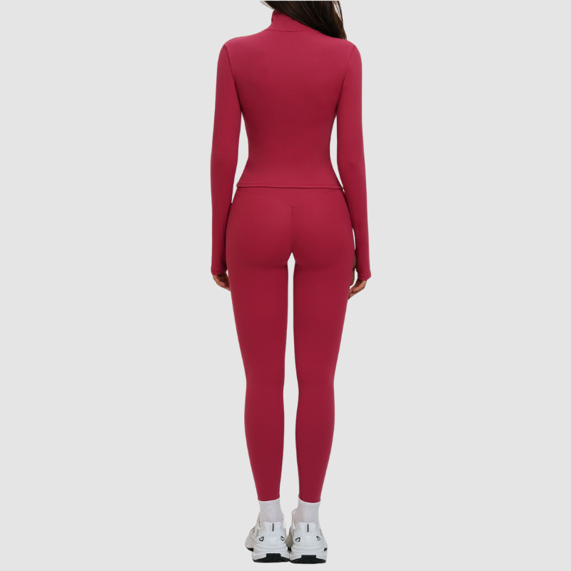 Wholesale spaghetti strap backless bra + leggings + jacket