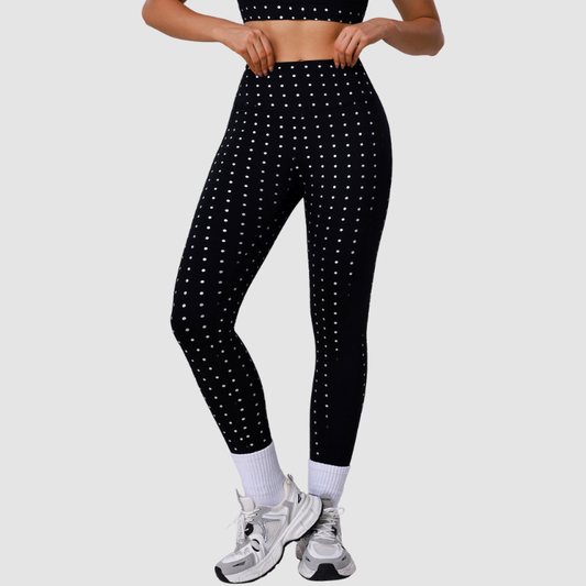 Wholesale high-waisted polka dot leggings | Wonderxfans bulk activewear