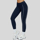 High-waisted contrasting color leggings