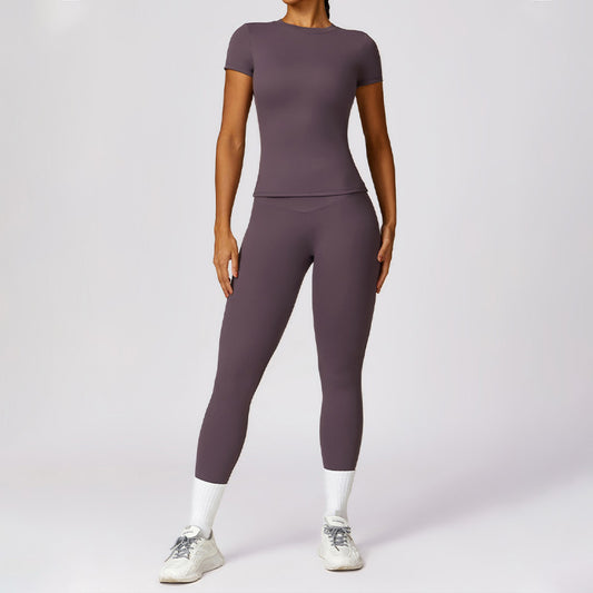 Wholesale Skinny Short Sleeve Yoga Top | Wonderxfans bulk activewear