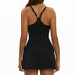 cross back and Thin shoulder straps yoga tennis dress