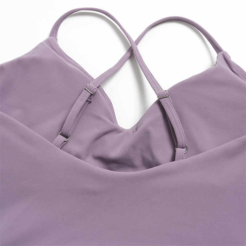 Wholesale Women's Cross-Back High Waist Yoga Set Sports Bra & Shorts with Chest Pad