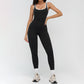 Women's Color-Blocked Backless Sleeveless Jumpsuit