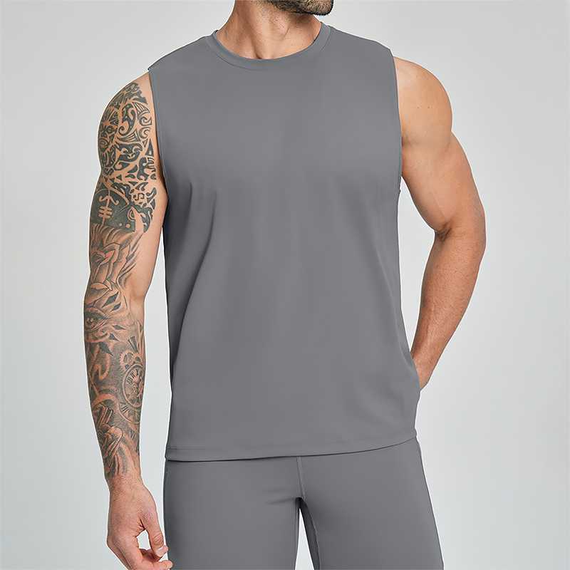 Wholesale Men's Quick-Dry Sleeveless Training Tank Top – Breathable Gym Vest