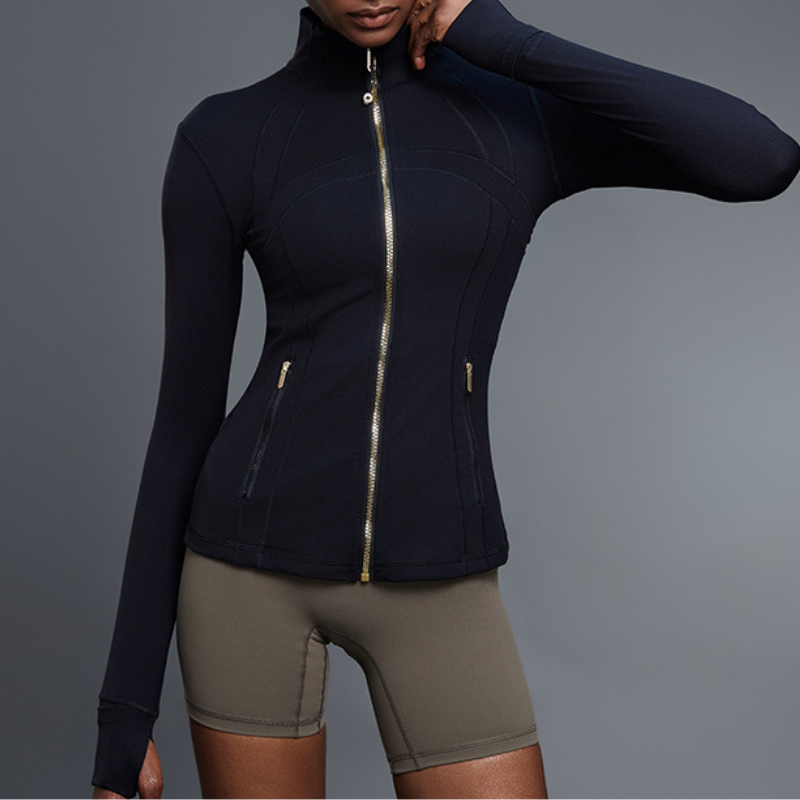 Women's Stand Collar Zip-Up Yoga Jackets