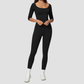 Wholesale Women's Mid-Sleeve Long Pants Yoga Set