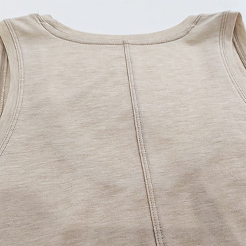 Wholesale Lyocell-Blend Breathable Sleeveless Sports Tank Top – Relaxed Fit Yoga Vest