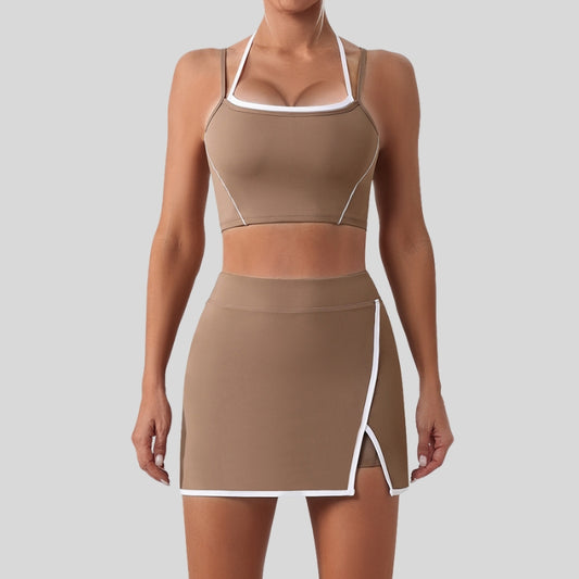 Wholesale Faux two-piece bra + Faux | Wonderxfans bulk activewear