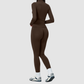 Wholesale Women's Stand-Collar Cardigan & High-Waist Leggings Yoga Set