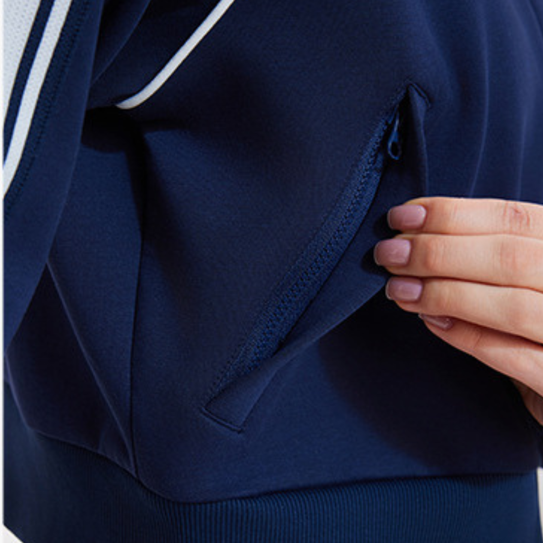 Women's Activewear Color-Block Jacket & Straight-Leg Pants Sports Set