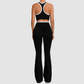 Wholesale contrasting vest+cross waistline Pants set | Wonderxfans bulk activewear