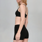 Wholesale strap bra+shorts+jacket 3-piece set