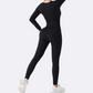 Women's Strapped Ribbed Jumpsuit Sports Yoga Bodysuit