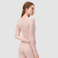 Wholesale Women's Twist-Knot Long-Sleeve Yoga Top – Fitted Running Cover-Up