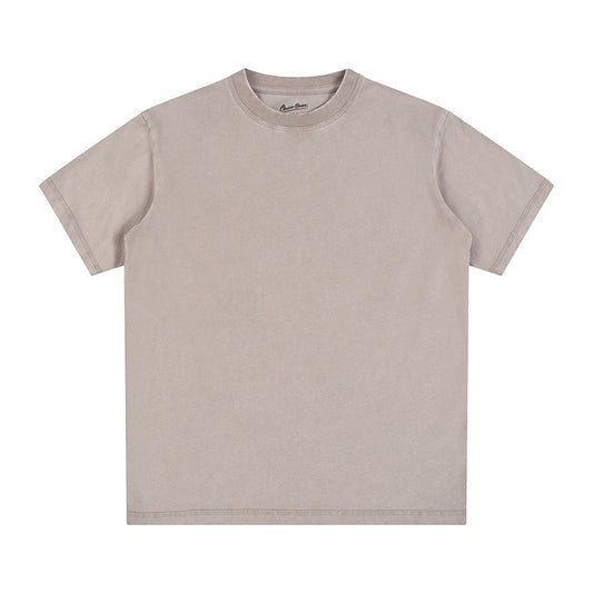 Vintage Fitness Round neck Short Sleeved T-shirts