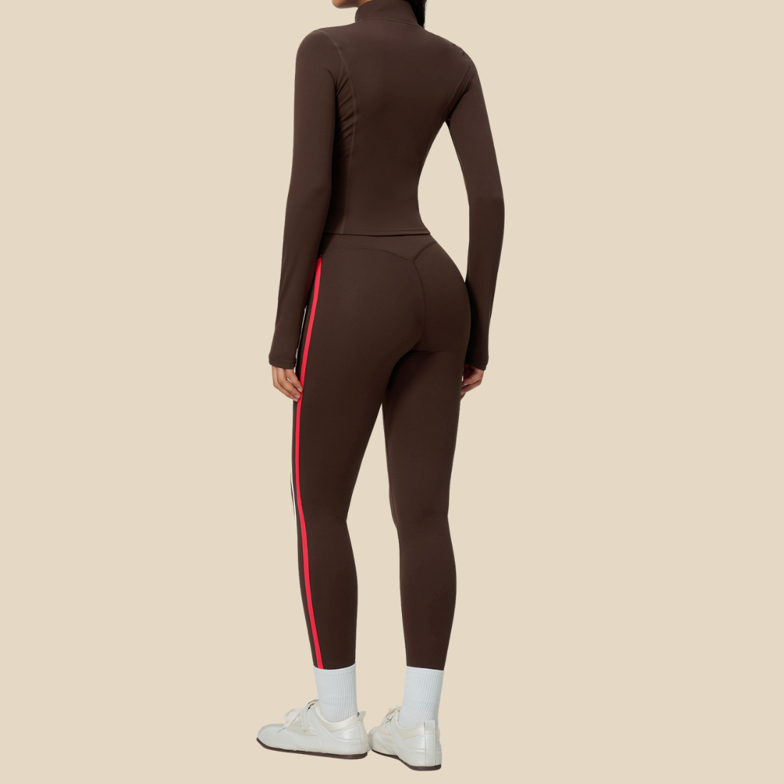 Wholesale Women's Sports Vest, Long Pants & Stand-Collar Jacket Yoga Set