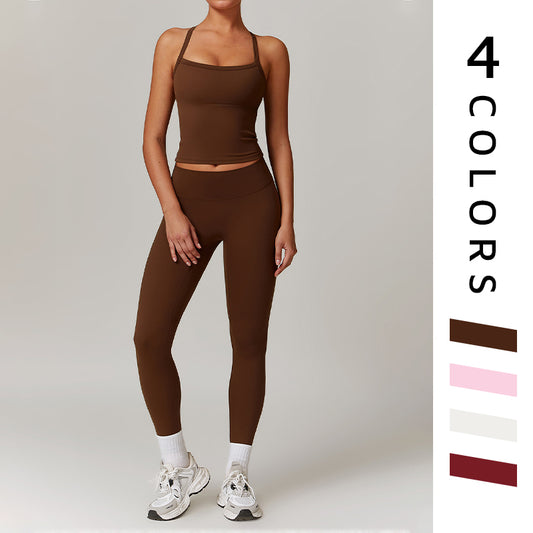Wholesale Brush Cross-back Top & high | Wonderxfans bulk activewear
