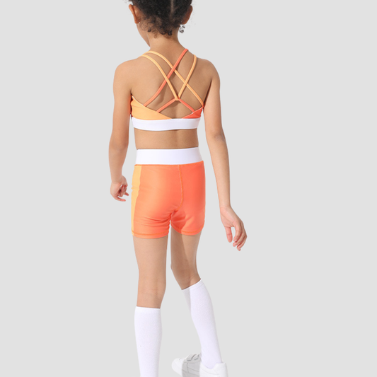 Wholesale Women's & Kids' Matching Yoga Set – Printed Pilates Bra & Leggings Mother-Daughter