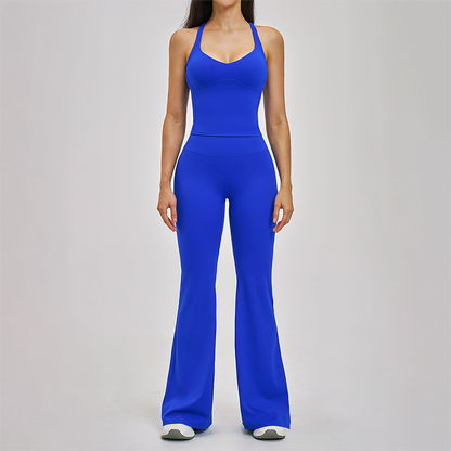 Wholesale Cross Back Tank Top+High Waist pant 2-piece Set