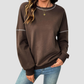 Wholesale Round Neck Seam Detail Sweatshirt – Casual Loose Sportswear Hoodie