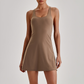 Wholesale Naked-Feel Anti-Exposure Sports Tennis Dress with Built-In Bra – Quick-Dry Active Dress
