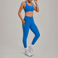 Wholesale Zipper Tank Top+Highlighted Legging 2-piece Set