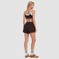 Wholesale Women's Color-Block High-Waist Athletic Shorts – Slim Fit Butt-Lifting Gym Running Shorts YCF2534501