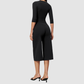 Wholesale Women's 3/4 Sleeve Crop Top & Mid-Length Leggings Set – Seamless Yoga Activewear