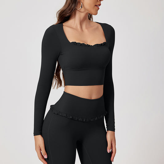 Wholesale Square Neck Long Sleeves + | Wonderxfans bulk activewear