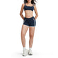 Lifting bra + high-waisted contrasting shorts 2-piece set