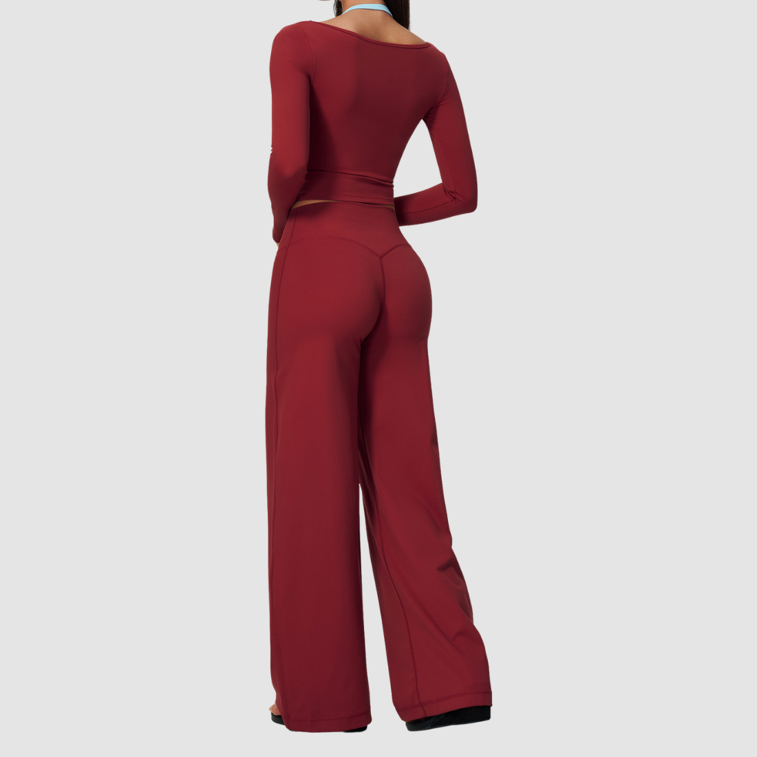 Wholesale Women’s Long-Sleeve & Wide-Leg Yoga Pants Set