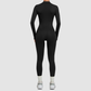 Wholesale Women's Zip-Front Long-Sleeve Yoga Jumpsuit