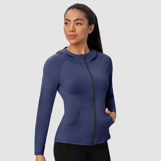 Wholesale Women's Zip Up Hoodie Sports Jacket – Quick-Dry & Windproof