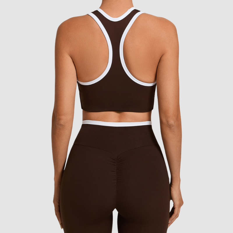 Wholesale U-neck white border sports vest | Wonderxfans bulk activewear
