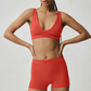 Wholesale strap bra+shorts+jacket 3-piece set