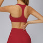 Racer-back casual sports bra