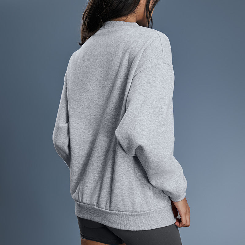 Roud neck fleece sweatshirts