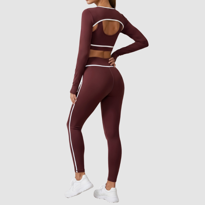Wholesale Women's 3-Piece Yoga Set – Sleeveless Vest, Sports Bra and Leggings